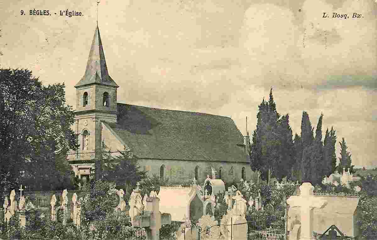 Bègles. Église et cimetière
