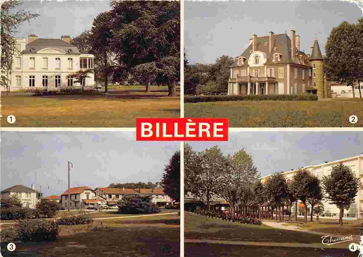 Billère. Hôtel de Ville, Château d'Este, Place de la Mairie, Place Jules Gois