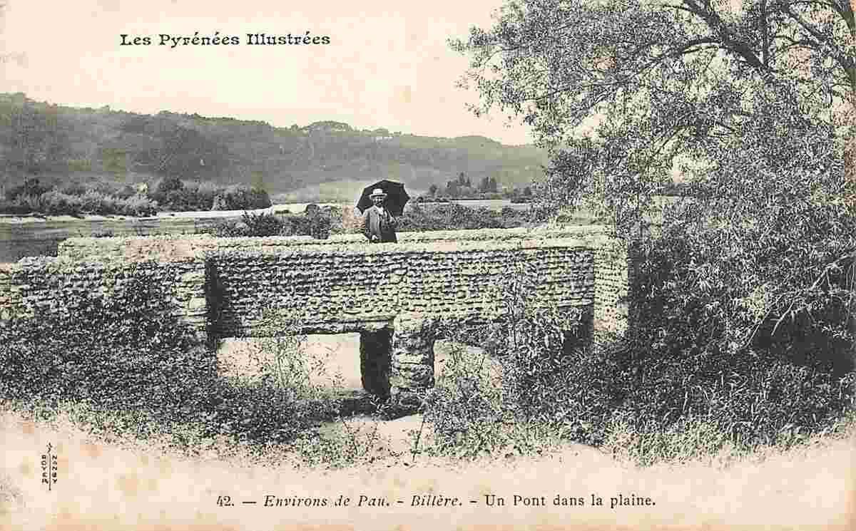 Billère. Un pont dans la plaine, 1913