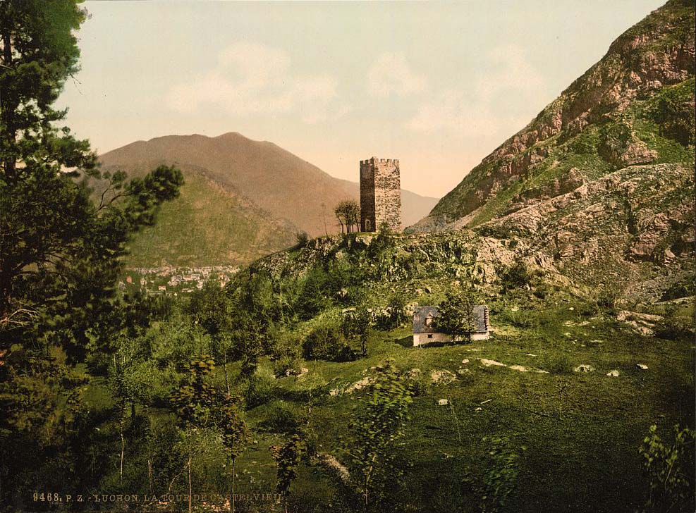 Bagnères-de-Luchon. Tour de Castelviel, 1890