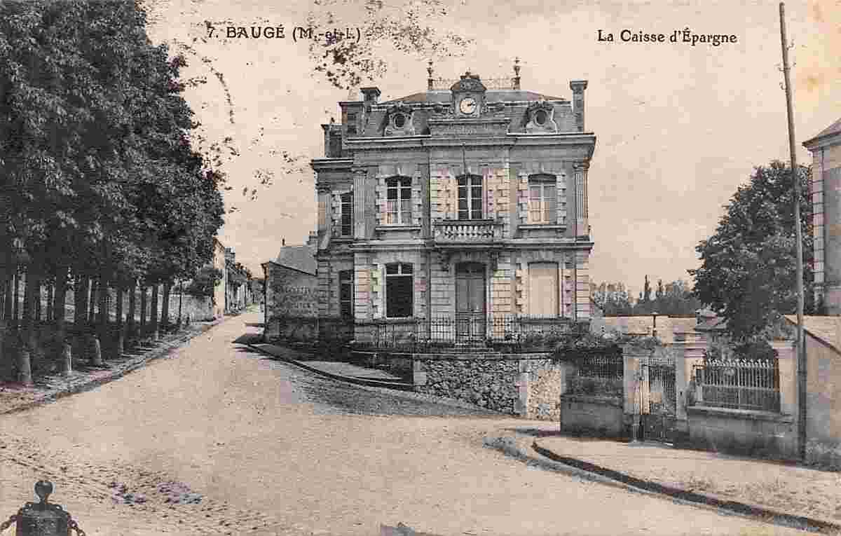 Baugé-en-Anjou. Baugé - Caisse d'Épargne, 1927