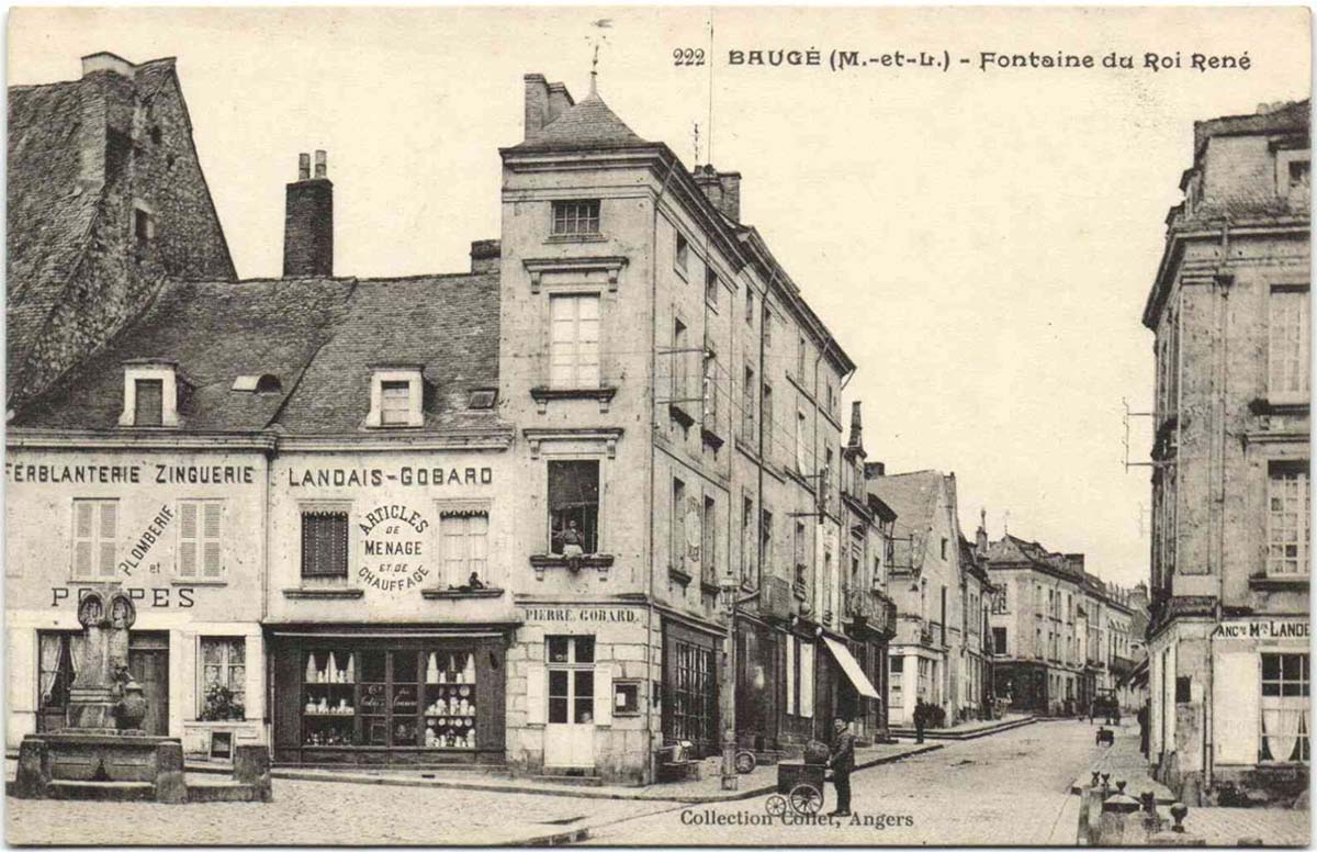 Baugé-en-Anjou. Baugé - Fontaine du Roi-René