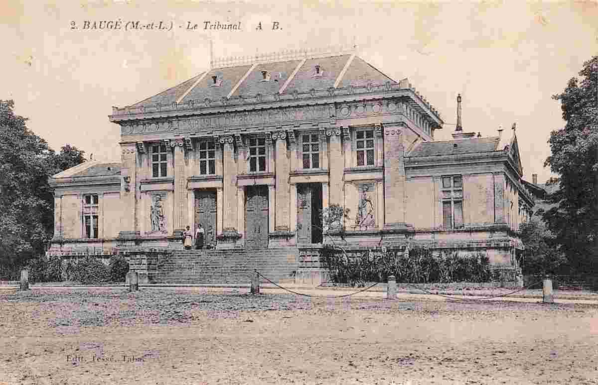 Baugé-en-Anjou. Baugé - Palais du Justice, Tribunal, 1938