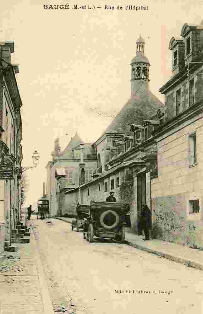 Baugé-en-Anjou. Baugé - Rue de l'Hôpital, 1915