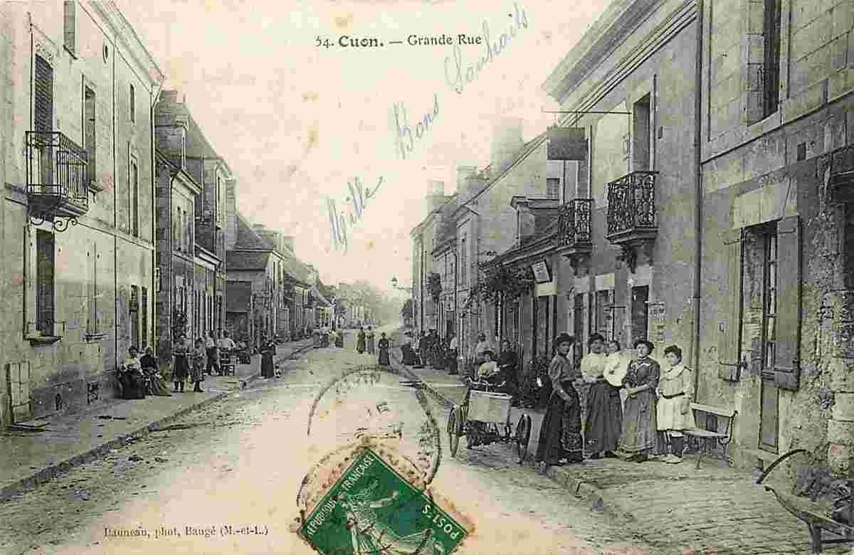 Baugé-en-Anjou. Cuon - Grande Rue, 1910