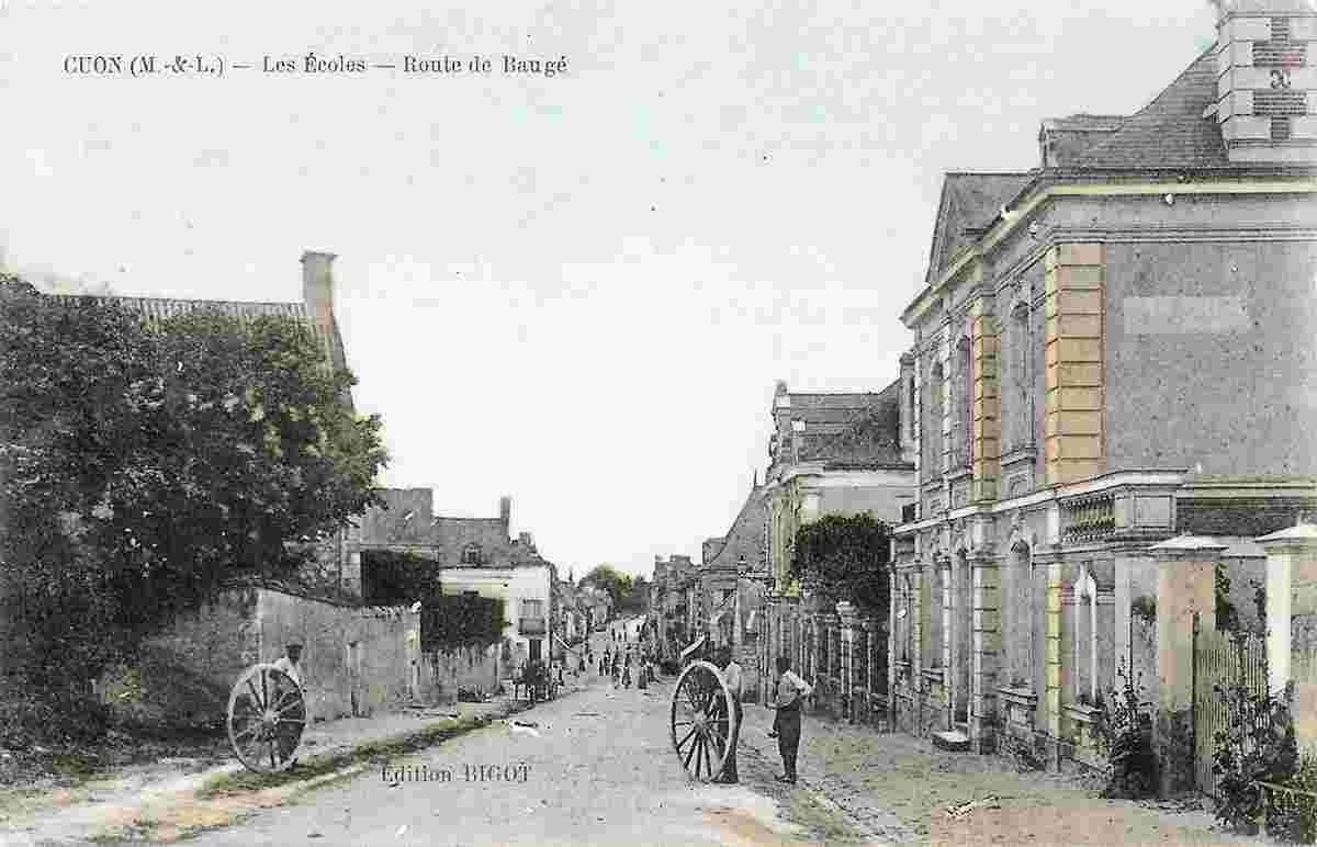 Baugé-en-Anjou. Cuon - Les Écoles, route de Baugé