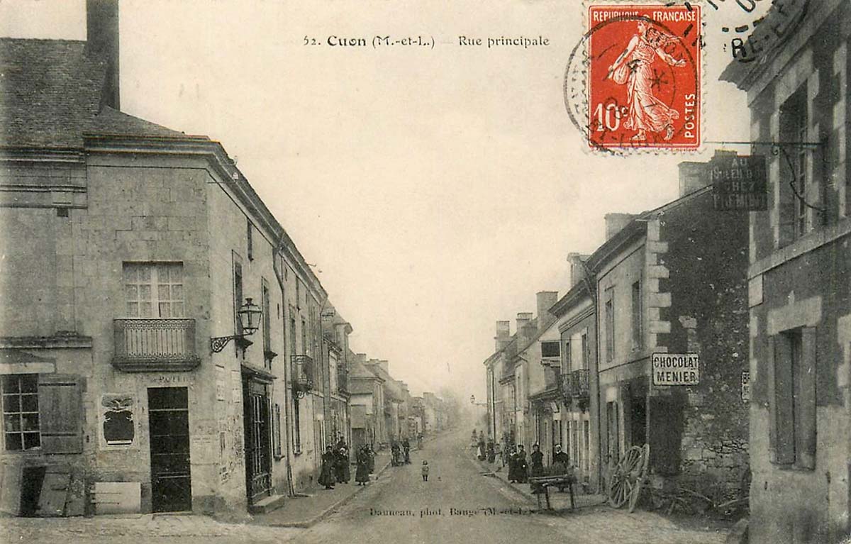 Baugé-en-Anjou. Cuon - Rue Principale, 1908