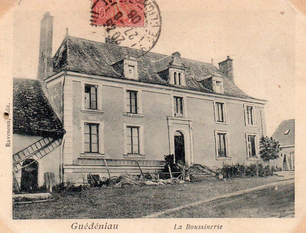 Baugé-en-Anjou. Guédéniau - Boussinière, 1908