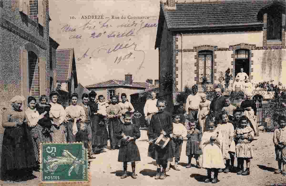 Beaupréau-en-Mauges. Andrezé - Rue du Commerce, 1908