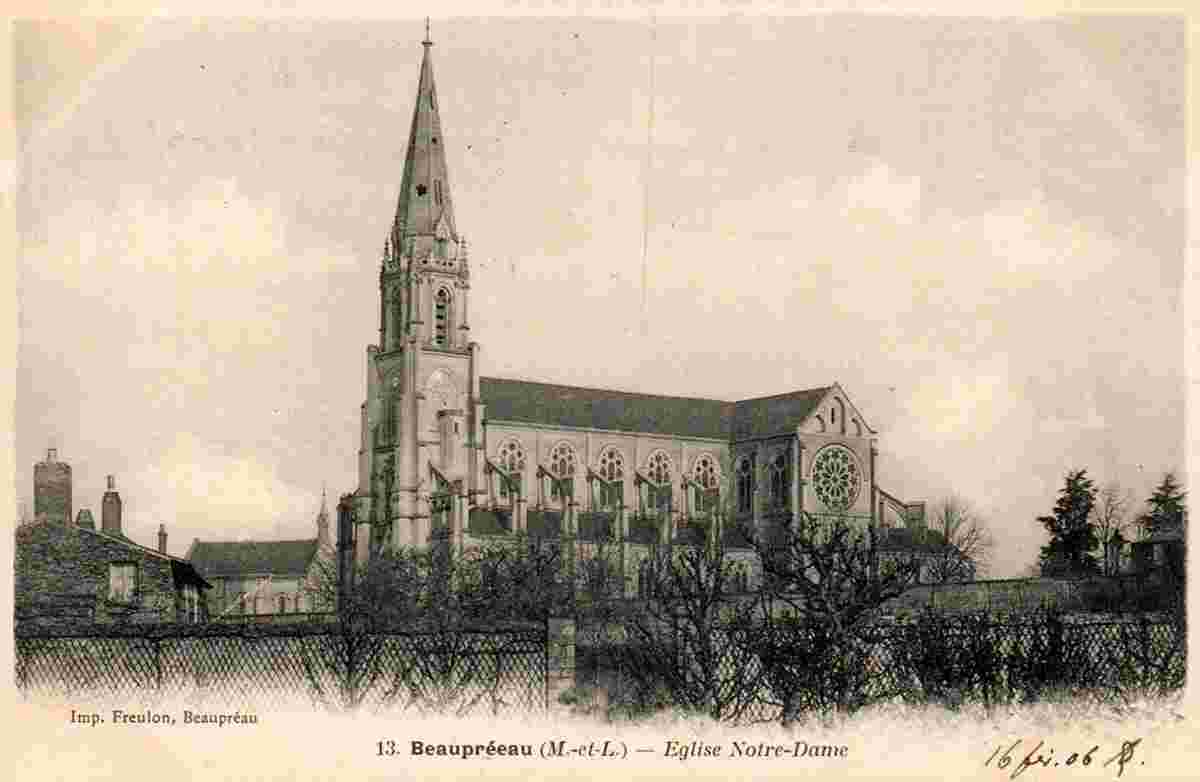 Beaupréau-en-Mauges. Beaupréau - Église Notre-Dame, 1906