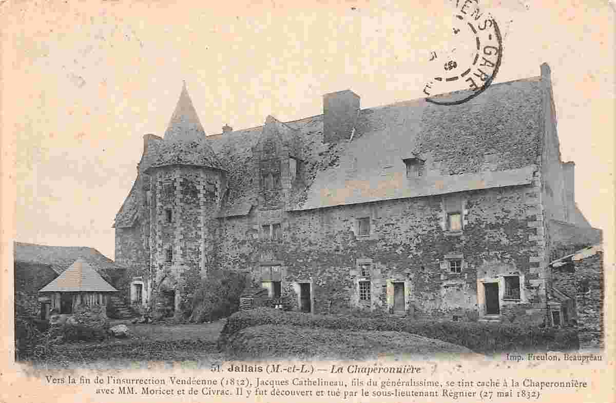 Beaupréau-en-Mauges. Jallais - Chaperonnière, Château, 1911