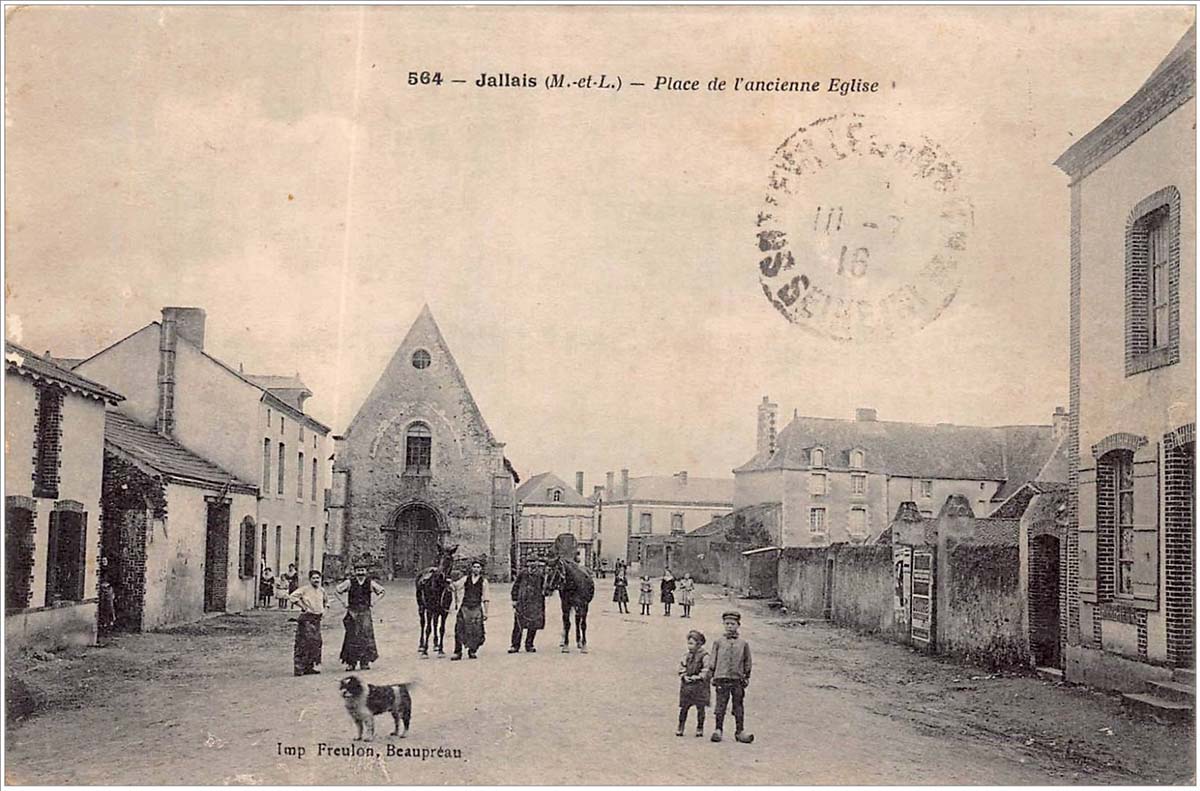 Beaupréau-en-Mauges. Jallais - Place de l'Ancienne Église, 1916