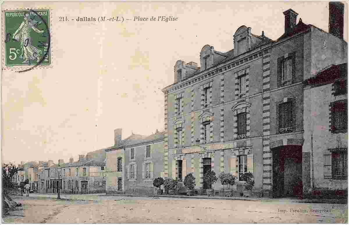 Beaupréau-en-Mauges. Jallais - Place de l'Église, 1908