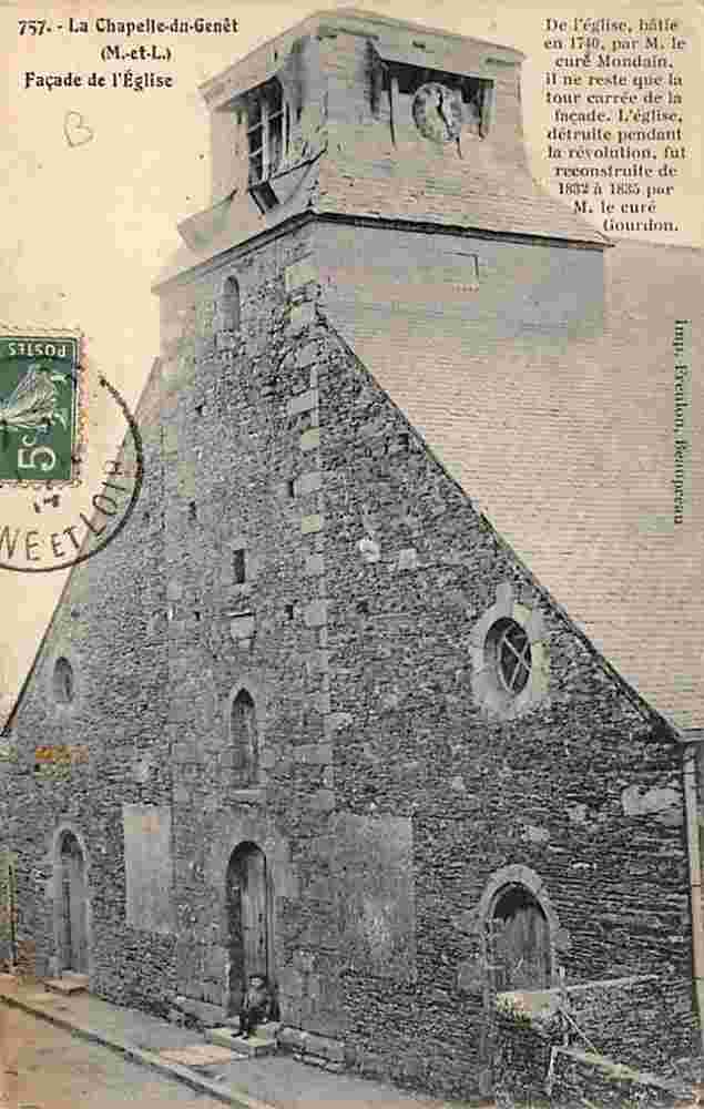 Beaupréau-en-Mauges. La Chapelle-du-Genêt - l'Église, 1914