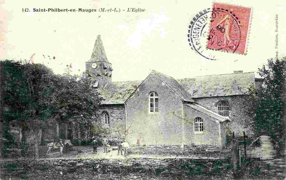 Beaupréau-en-Mauges. Saint-Philbert-en-Mauges - l'Église, 1906