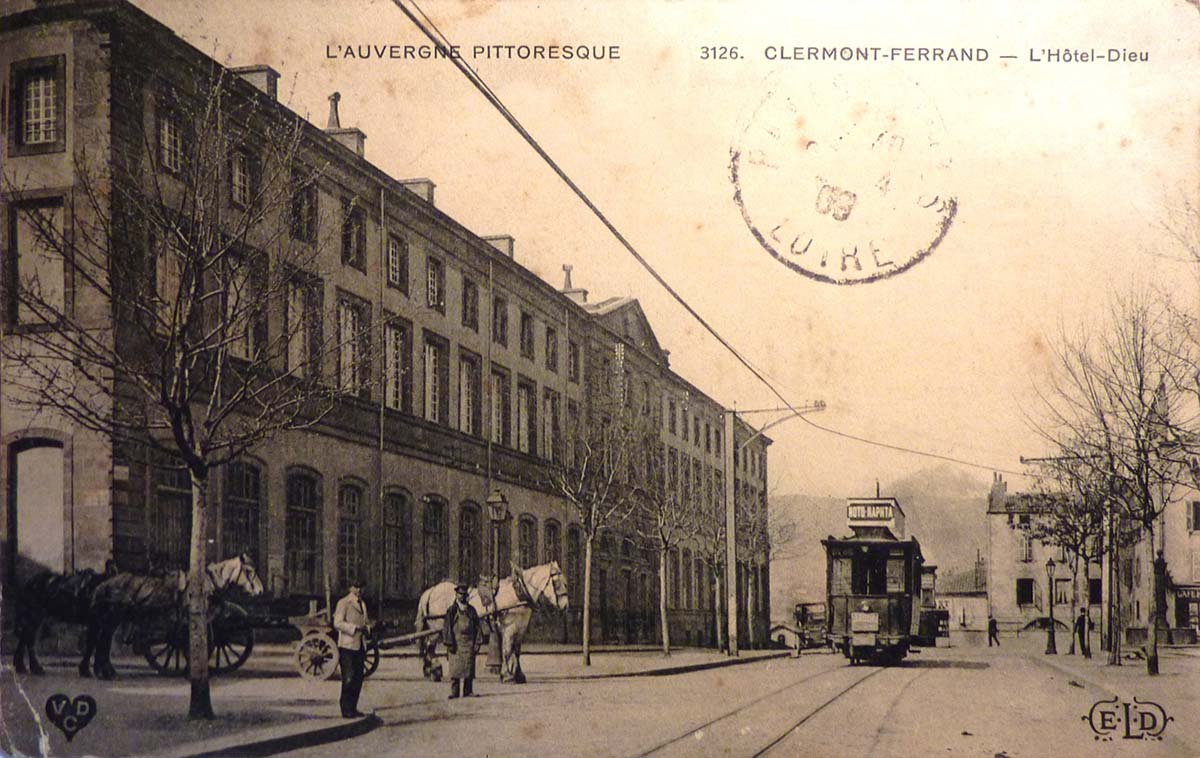 Clermont-Ferrand. L'Hôtel Dieu, 1909