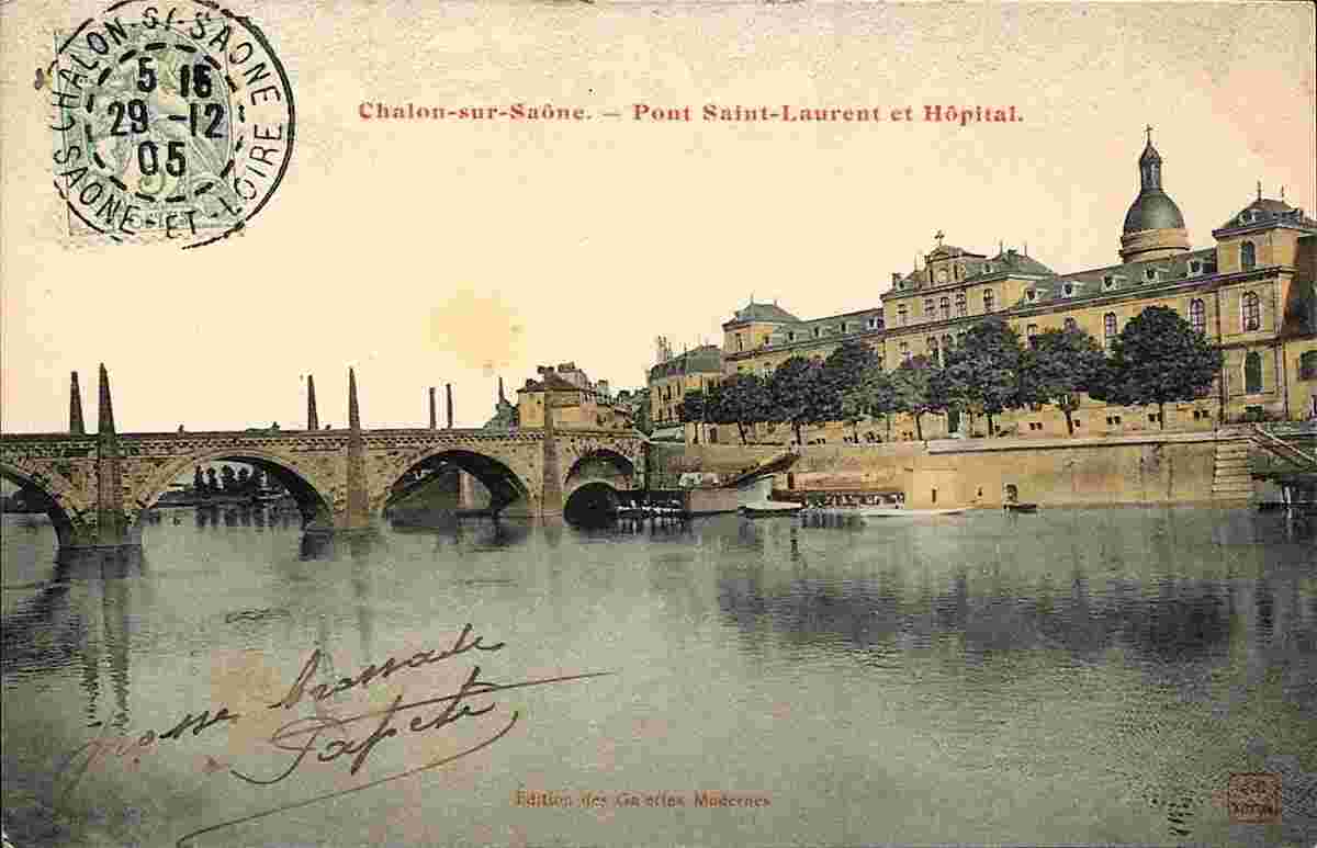 Chalon-sur-Saône. Pont Saint-Laurent