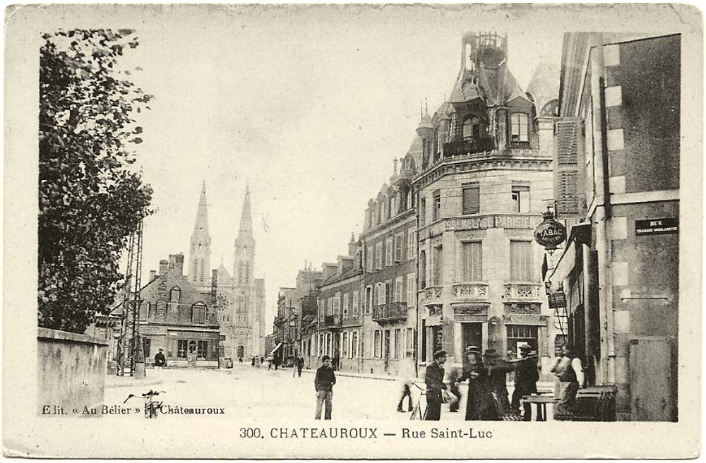 Châteauroux. Rue Saint-Luc, commerces