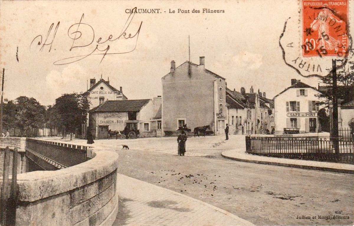 Chaumont. Le Pont des Flaneurs, 1915