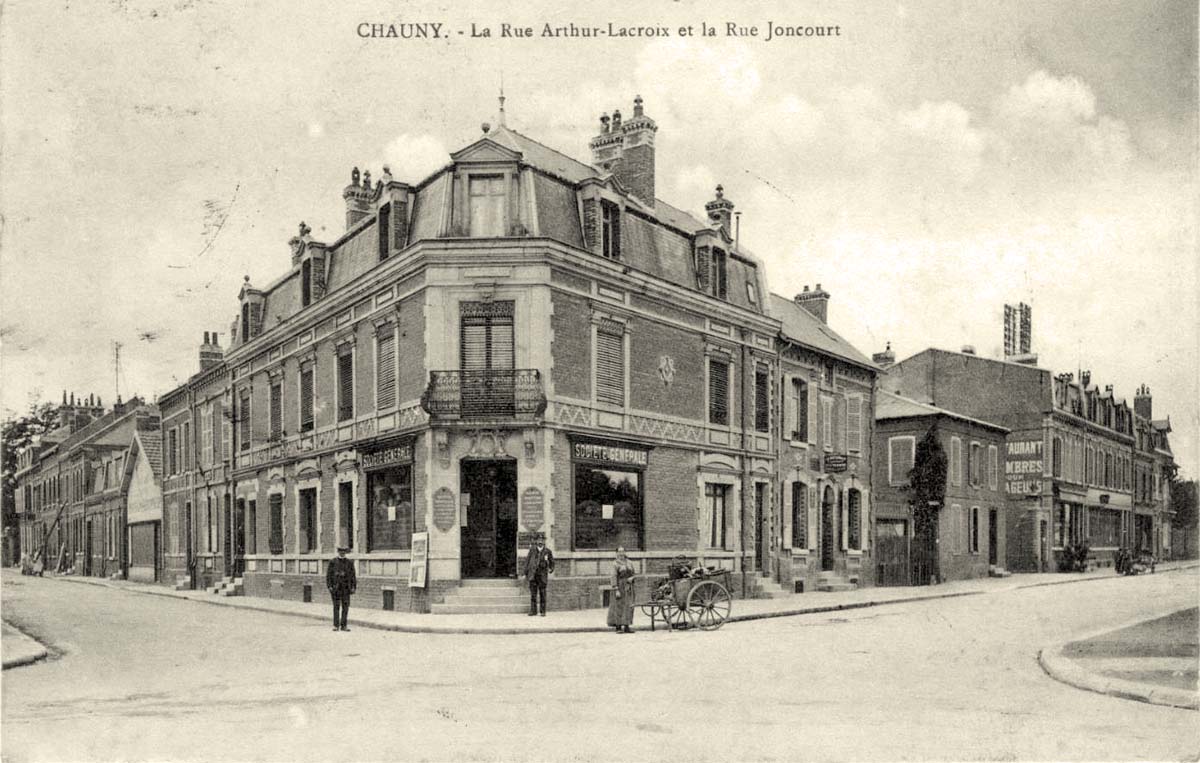 Chauny. Rue Arthur Lacroix et Rue Joncour