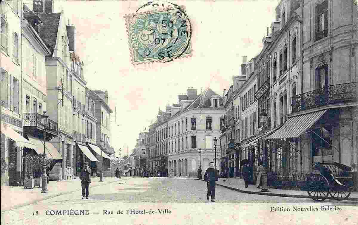 Compiègne. Rue de l'Hôtel de Ville