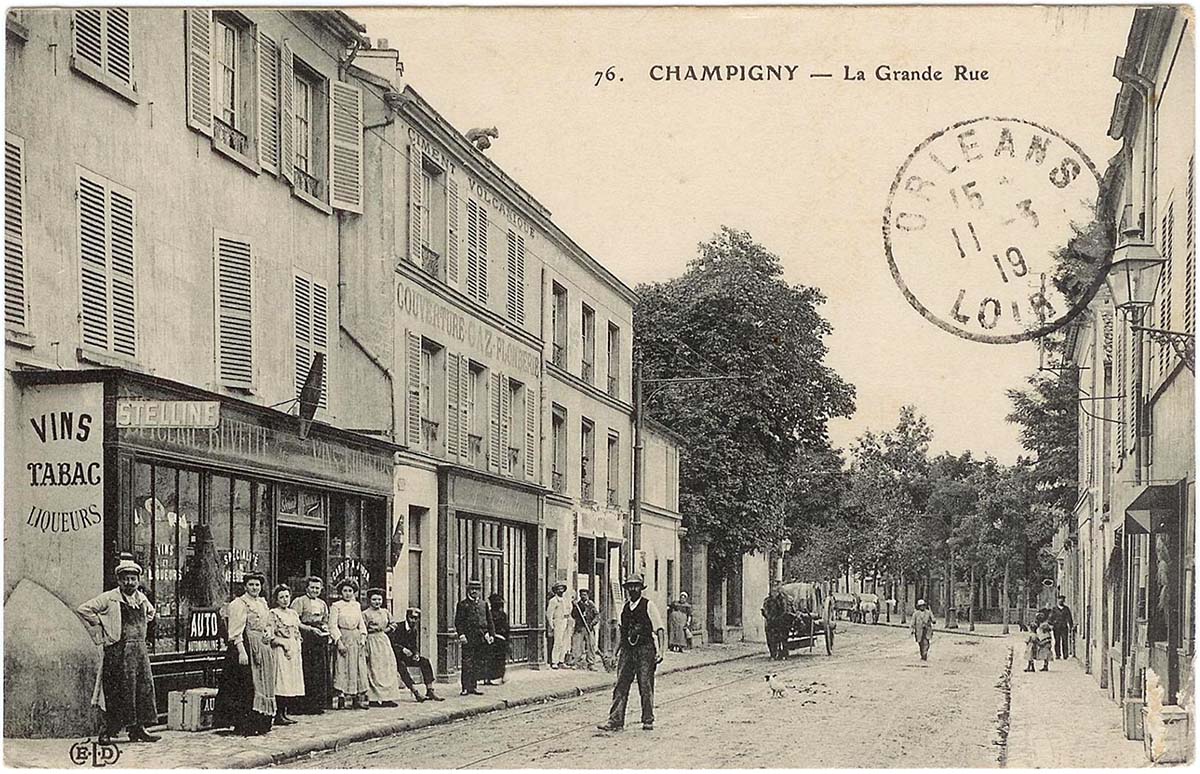 Champigny-sur-Marne. Grande Rue, 1919