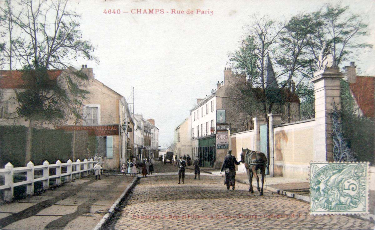 Champs-sur-Marne. La Rue de Paris, 1907