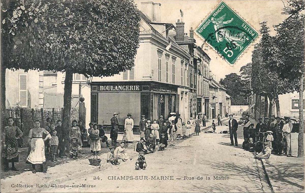 Champs-sur-Marne. Rue de la Mairie, 1909