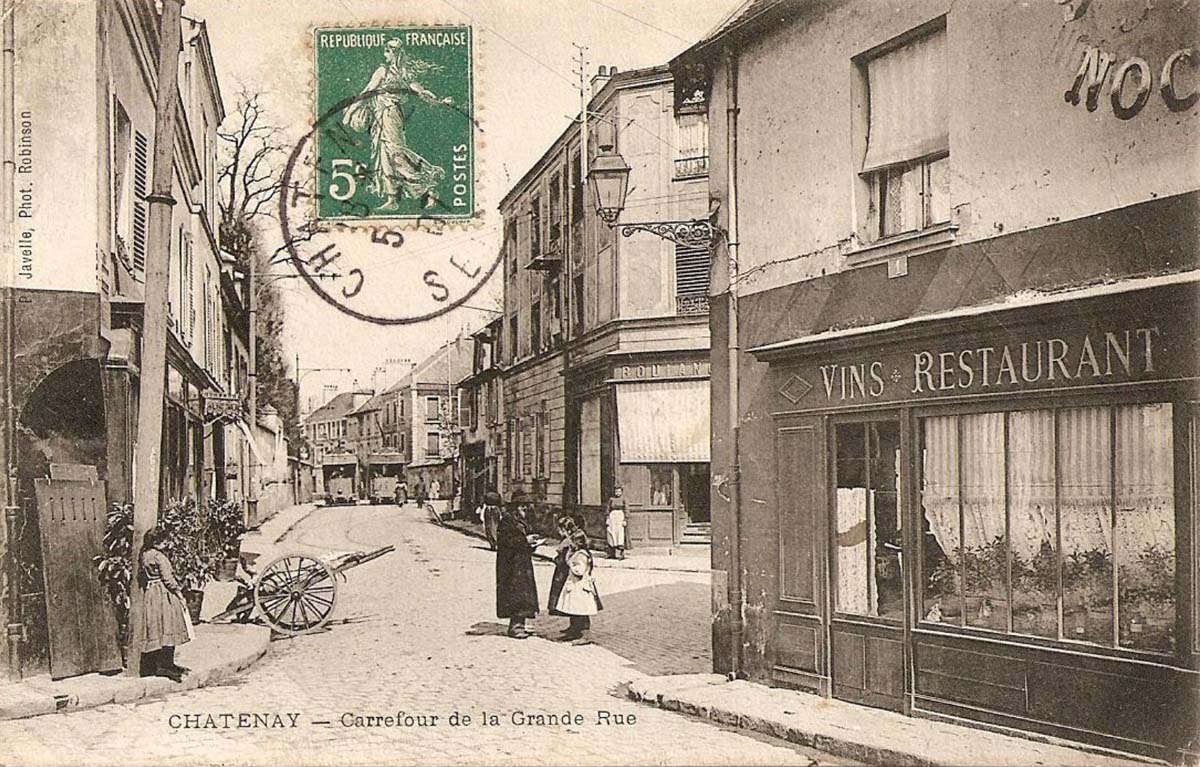 Châtenay-Malabry. Carrefour de la Grande Rue