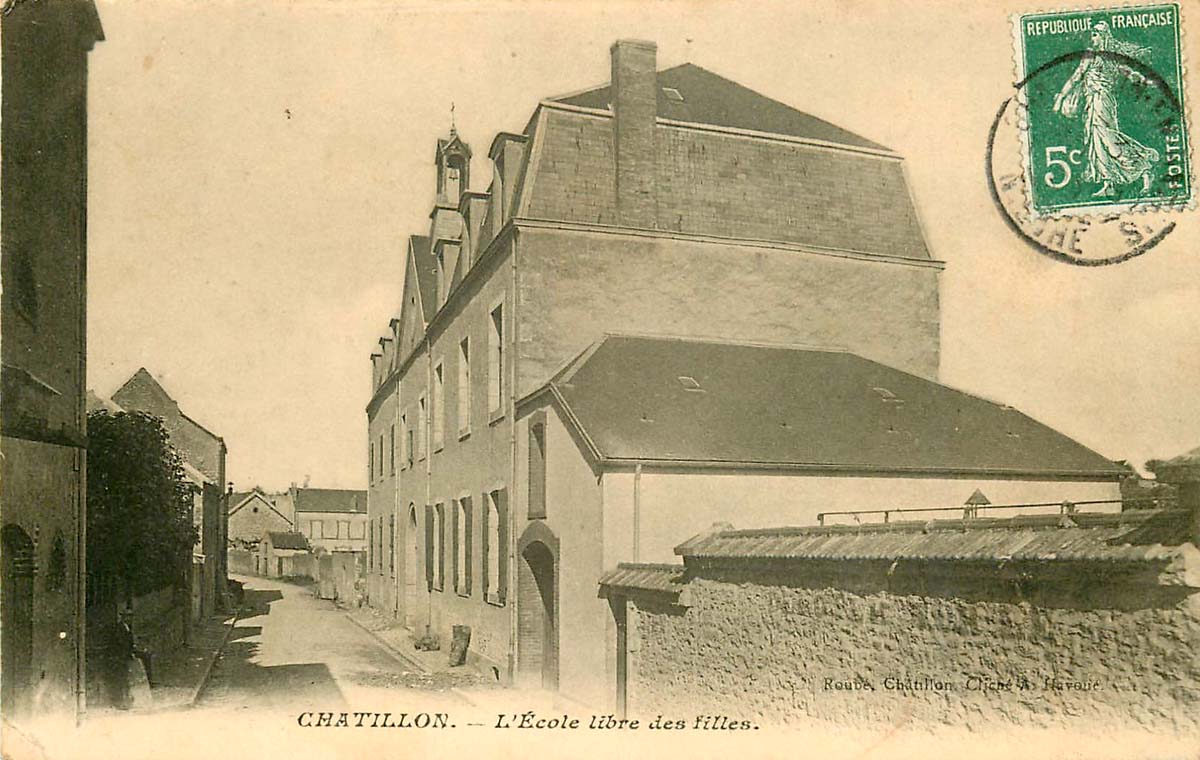 Châtillon. École libre des filles, 1909