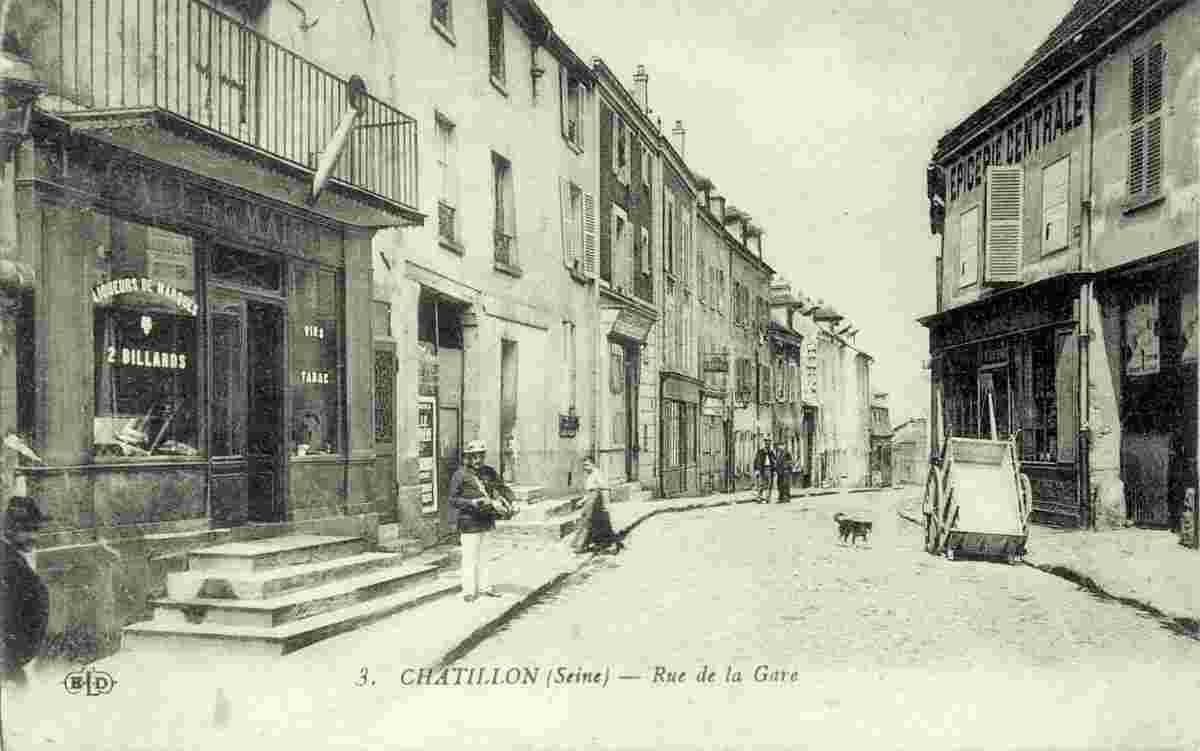 Châtillon. Rue de la Gare