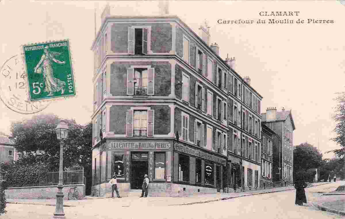 Clamart. Carrefour du Moulin de Pierres