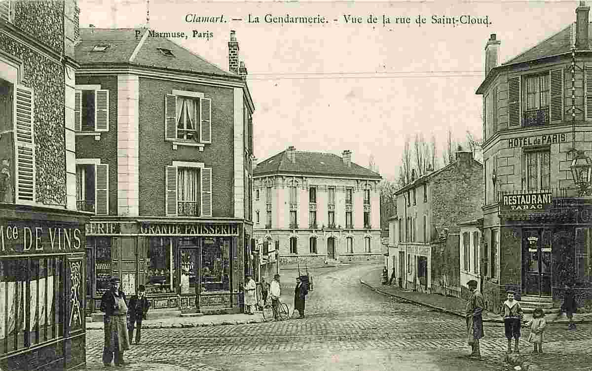 Clamart. Vue de la Rue de Saint-Cloud