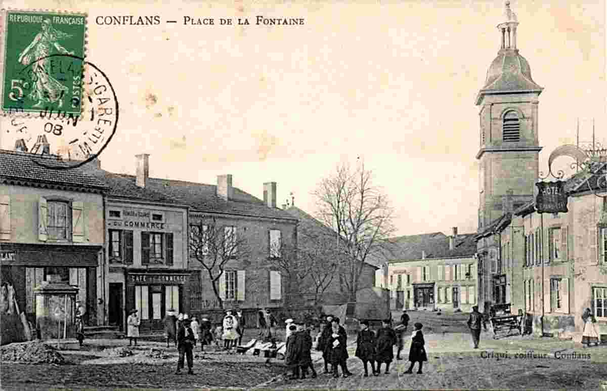 Conflans-Sainte-Honorine. Place de la Fontaine