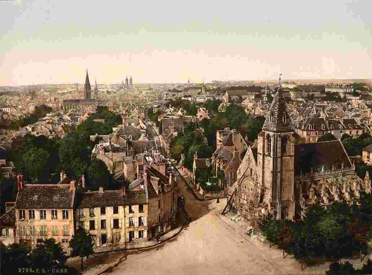 Caen. General view, 1890