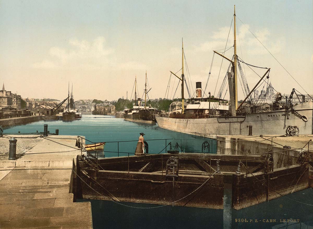 Caen. The Harbor, 1890