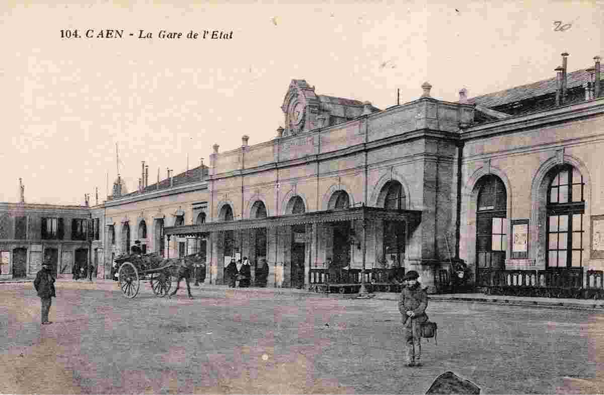 Caen. La Gare de l'Ouest, 1907