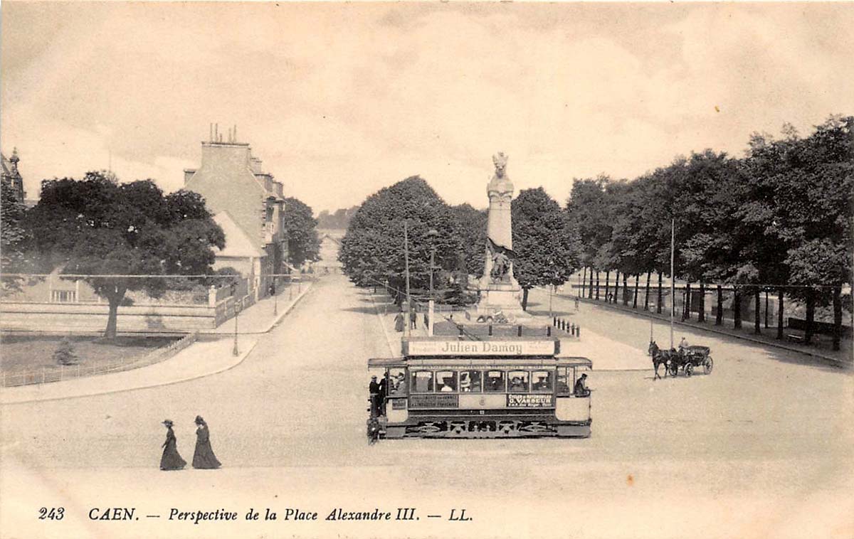 Caen. Perspective de la Place Alexandre III