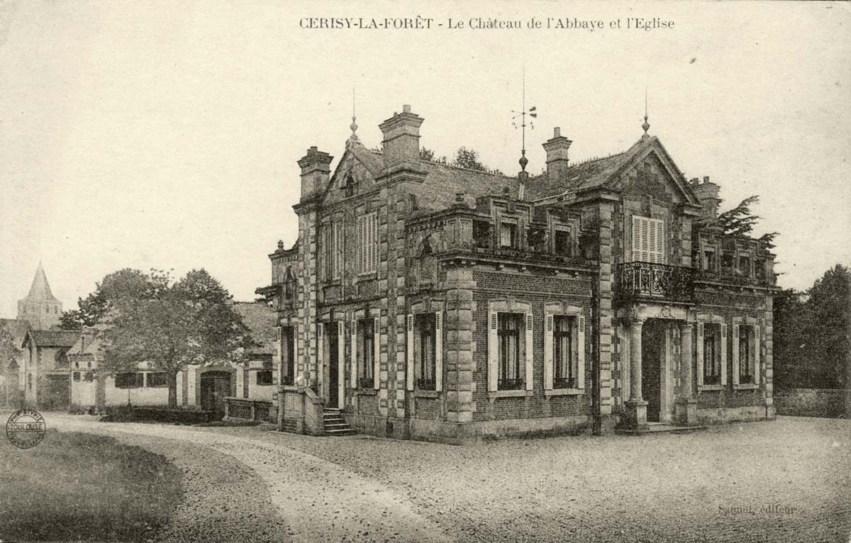 Cerisy-la-Forêt. Le Château de l'Abbaye et l'Église