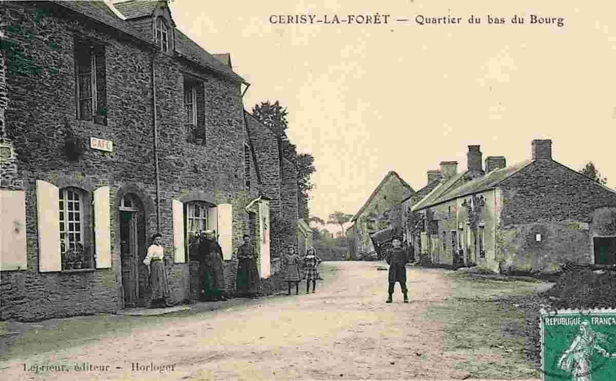 Cerisy-la-Forêt. Quartier du bas de Bourg