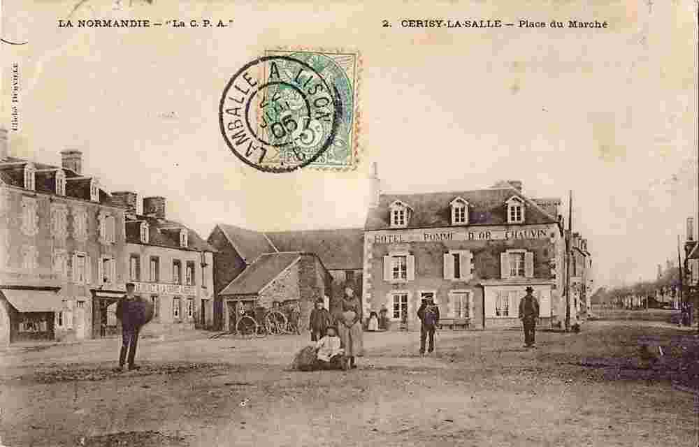 Cerisy-la-Salle. Place du Marché