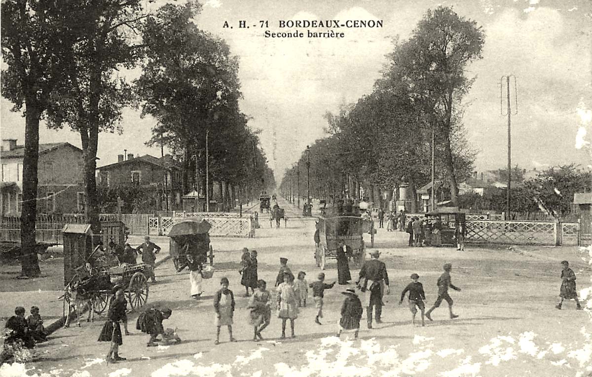 Cenon. Seconde barrière, 1919