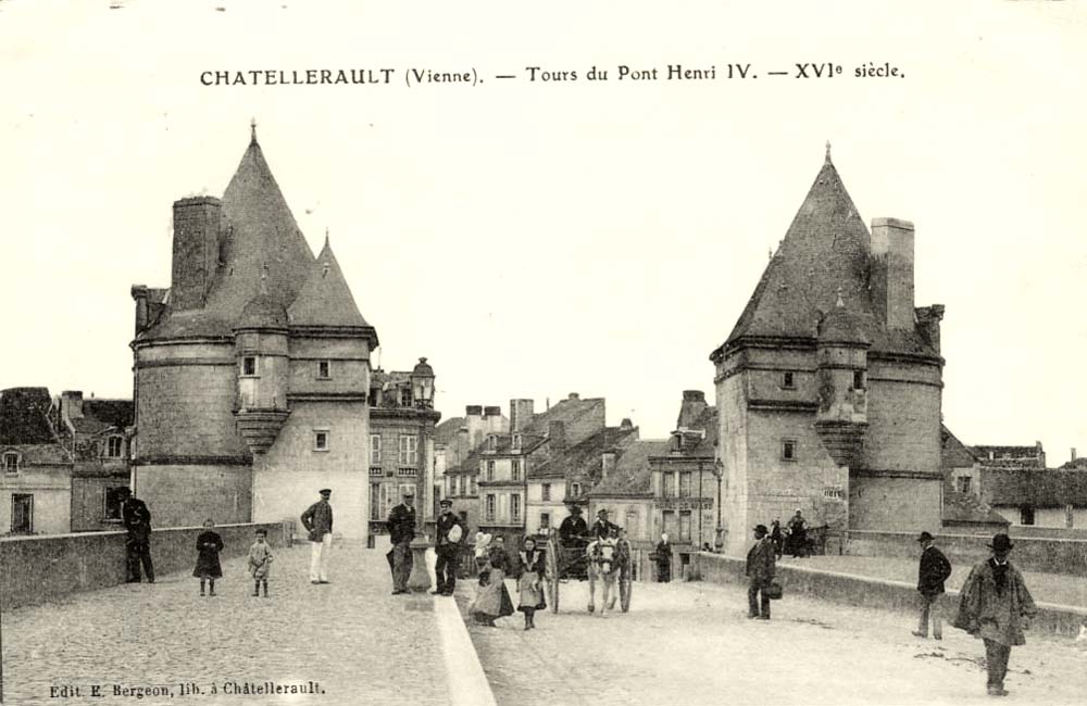 Châtellerault. Tours du Pont Henri IV (XVIe siècle)