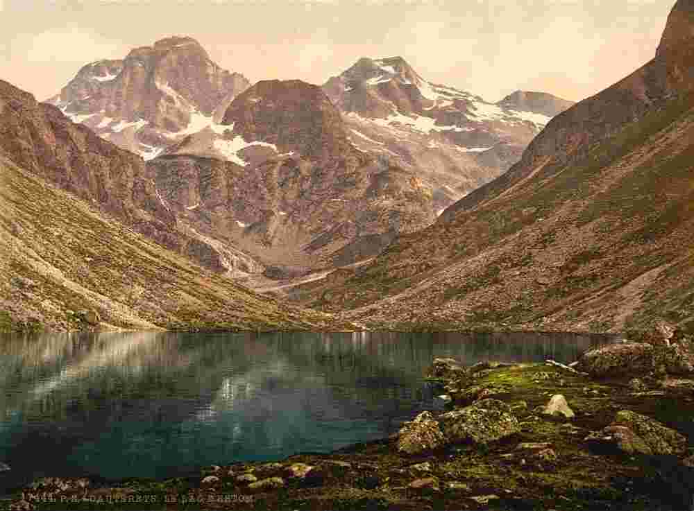 Cauterets. Lake d'Estom, 1890