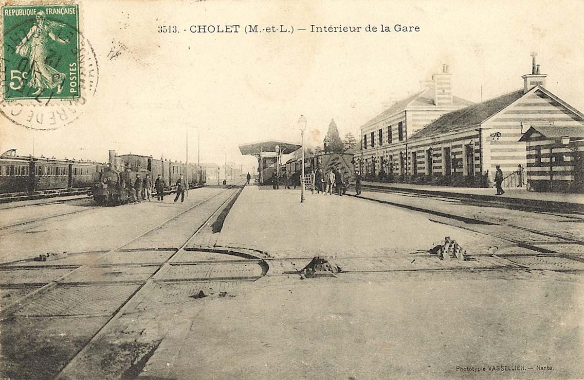 Cholet. Intérieur de la Gare, 1906