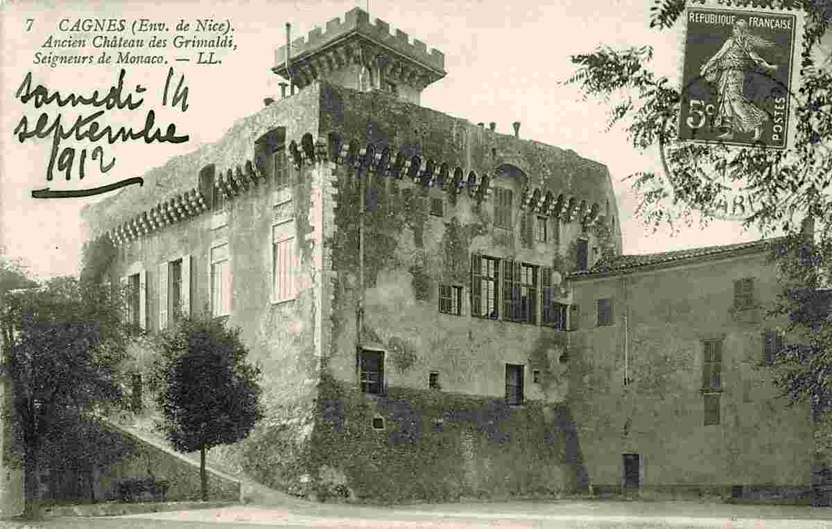 Cagnes-sur-Mer. Château des Grimaldi, 1912