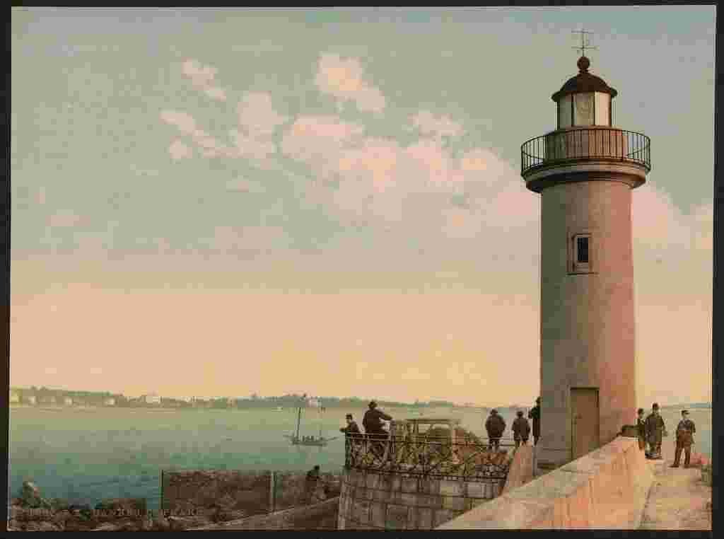 Cannes. Le phare, 1890