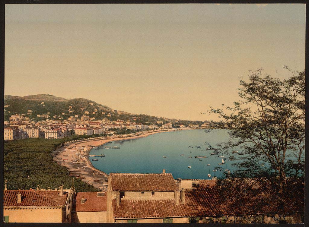Cannes. Panorama of town from 'Mont Chevalier', 1890
