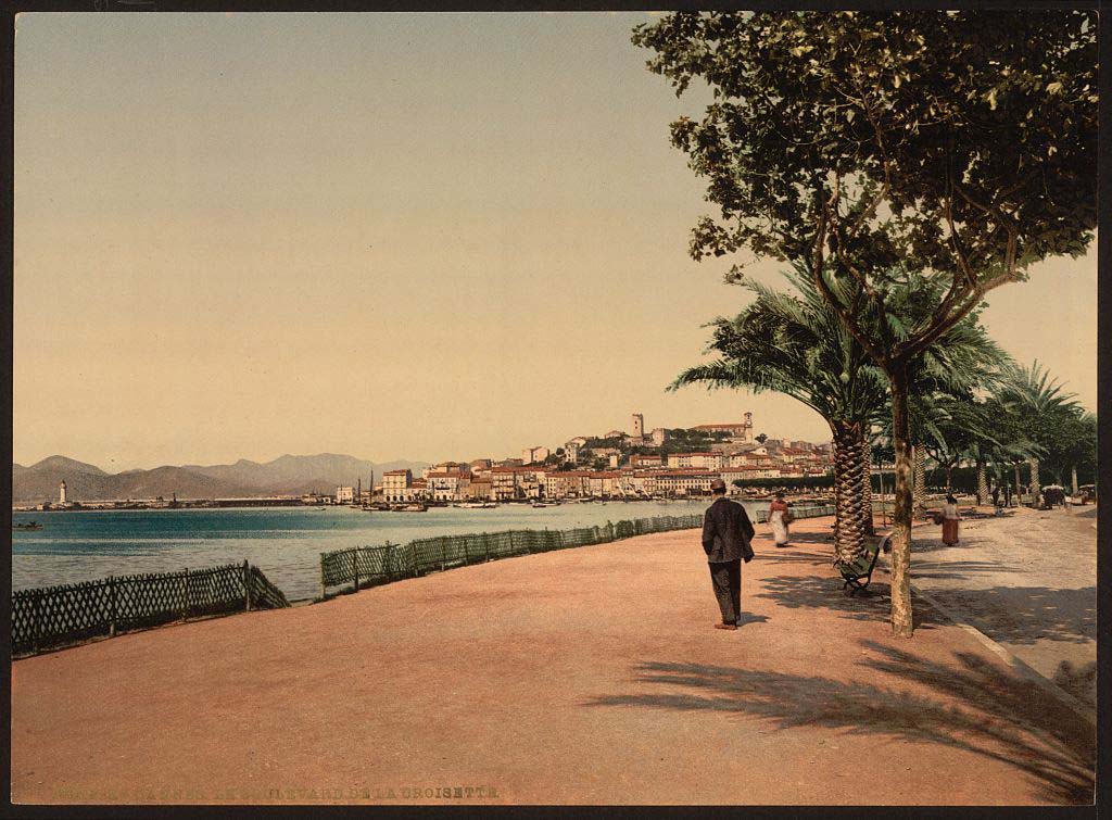 Cannes. The boulevards, 1890