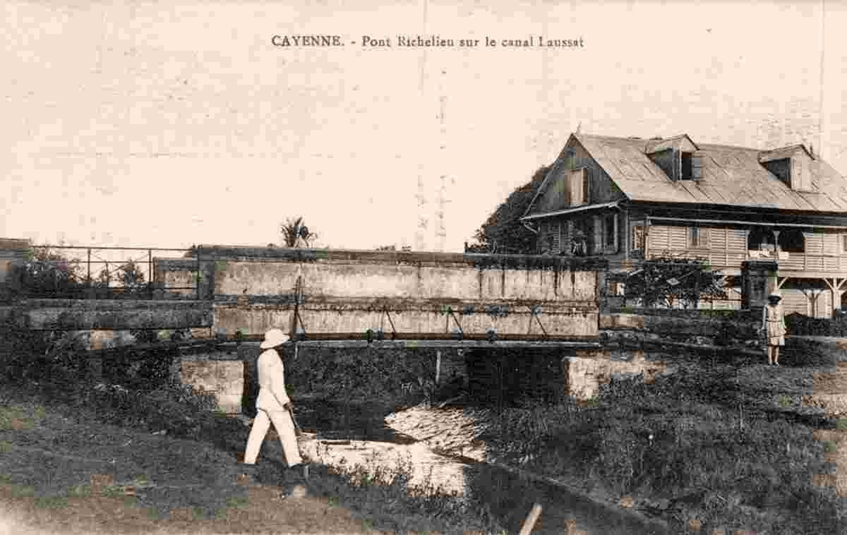 Cayenne. Richelieu Bridge over the Laussat Canal